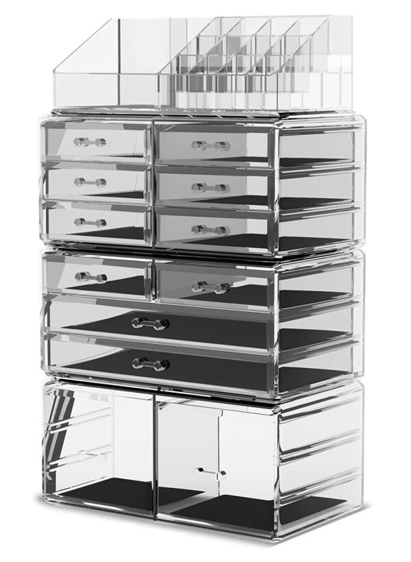 Fanno-Makeup Organizer Storage with 12 Drawers and Compartments for Jewelry and Cosmetics