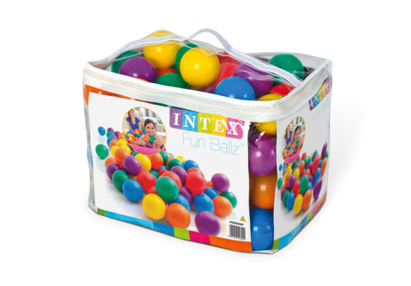 Fanno-Air Filled Fun Ballz 3 Inch Assorted Colors for Kids Ages 2 and Up 6 Pack