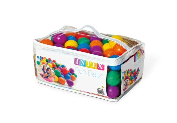 Fanno-Fun Ballz 100 Air Filled 2.5 Inch Assorted Colors for Kids Ages 2 and Up