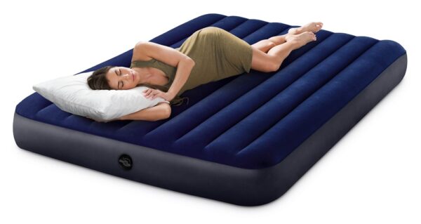 Fanno-Classic Downy Air Bed Queen Size Durable Inflatable Mattress for Home and Camping