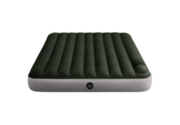 Fanno-Queen Airbed with Built-in Foot Pump Fiber-Tech Durable Outdoor Sleeping Bed