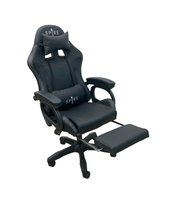 Fanno-Gaming Chair with LED Lights Bluetooth Speakers and 7-Point Massage Function