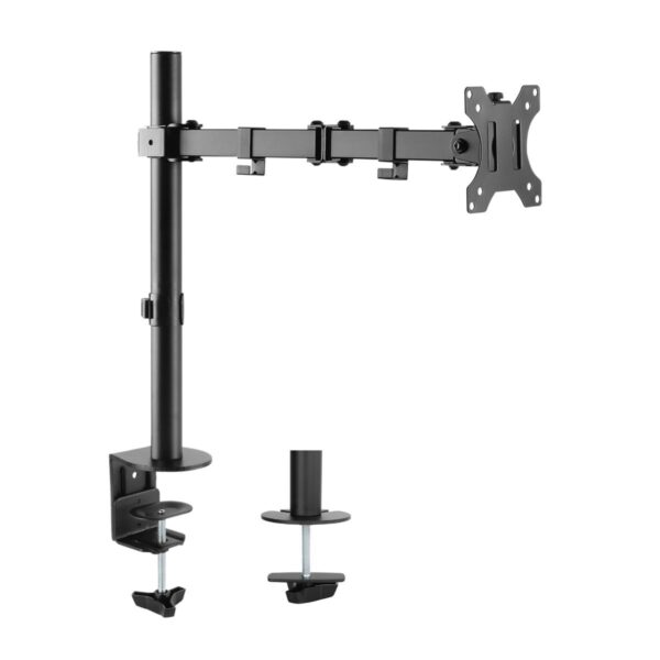 Fanno-Single Monitor Arm Adjustable Steel VESA Mount for 13 to 32 Inch Screens