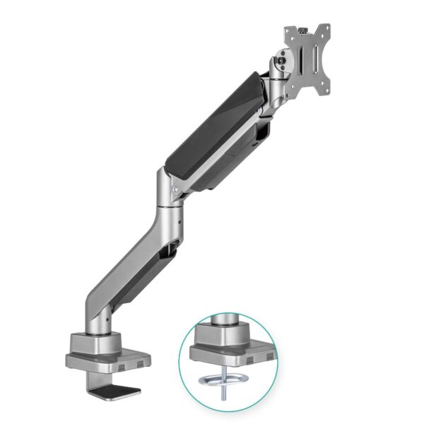 Fanno-Heavy Duty Gas Spring Monitor Arm for 17 to 49 Inch Flat or Curved Screens