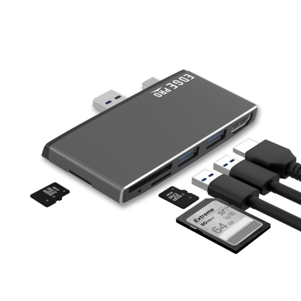 Fanno-Multifunction USB 3.0 Hub for  Surface Pro Gen 5 and Gen 6 Tablets