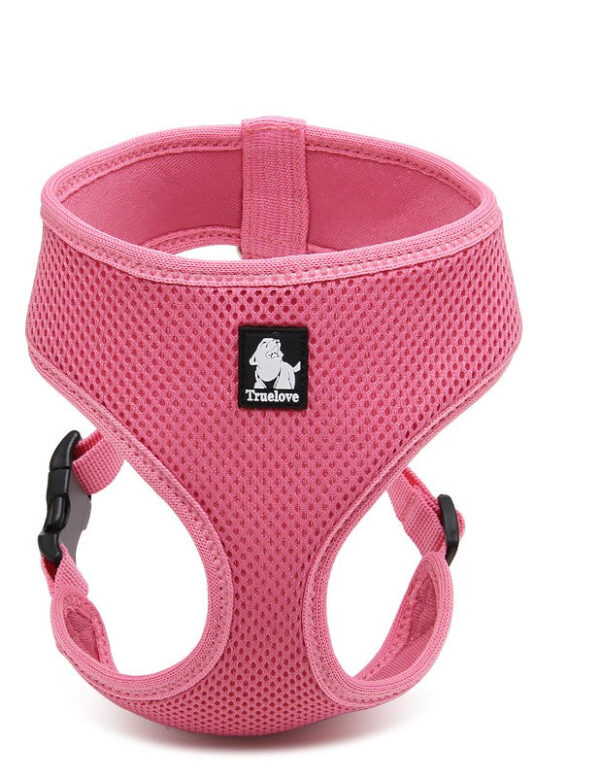 Fanno-Everyday Dog Harness Lightweight Adjustable Breathable Mesh Comfortable Pink S