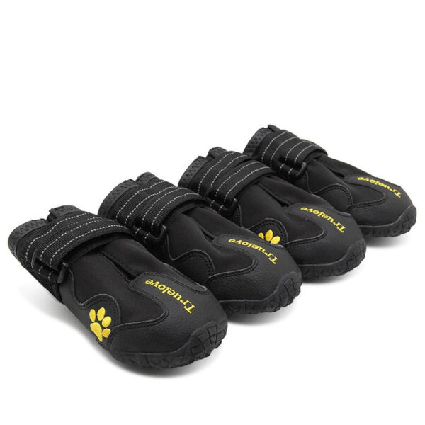 Fanno-Doggie Shoes Weatherproof Booties with Velcro Straps for Cold Weather Protection