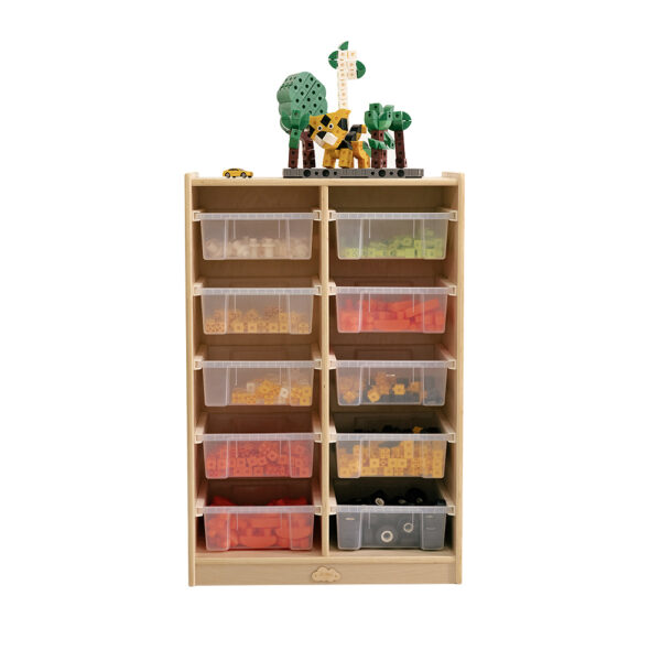 Fanno-10 Tray Storage Cabinet for Kids Durable Organizing Solution for Toys and Supplies