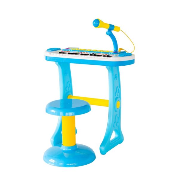 Fanno-Children's Electronic Keyboard with Stand (Blue) Musical Instrument Toy