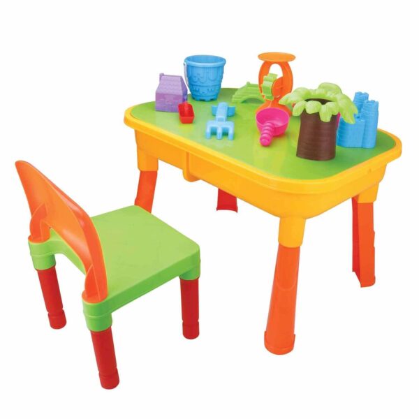 Fanno-2-in-1 Sand and Water Table for Kids with 18 Play Accessories and Cover