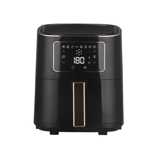 Fanno-7L Digital Air Fryer 1700W with 8 Cooking Settings and Non-Stick Design Black