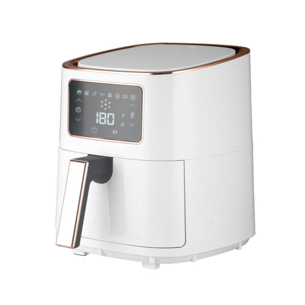 Fanno-7L Digital Air Fryer White Rose Gold 1700W with 8 Cooking Settings and Non-Stick Parts