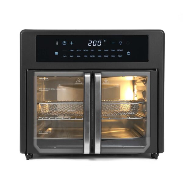 Fanno-25L Air Fryer Convection Oven with 360 Cooking and French Doors for Healthy Meals