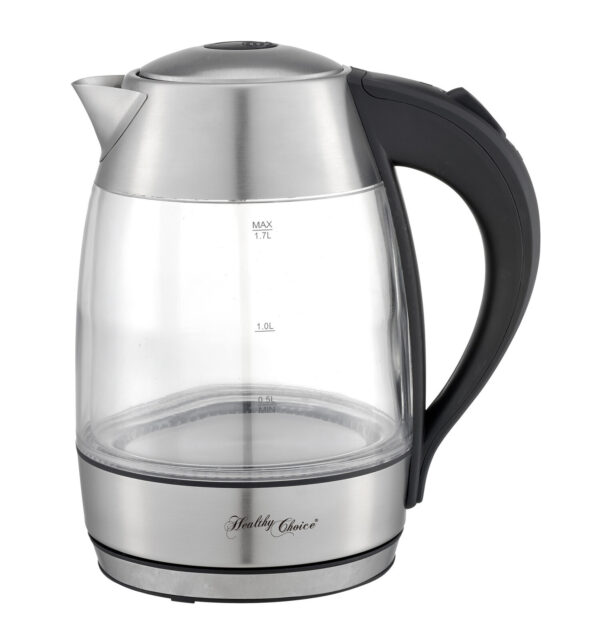 Fanno-1.7 Litre Glass Kettle with 360 Degree Rotational Base and Automatic Shut Off