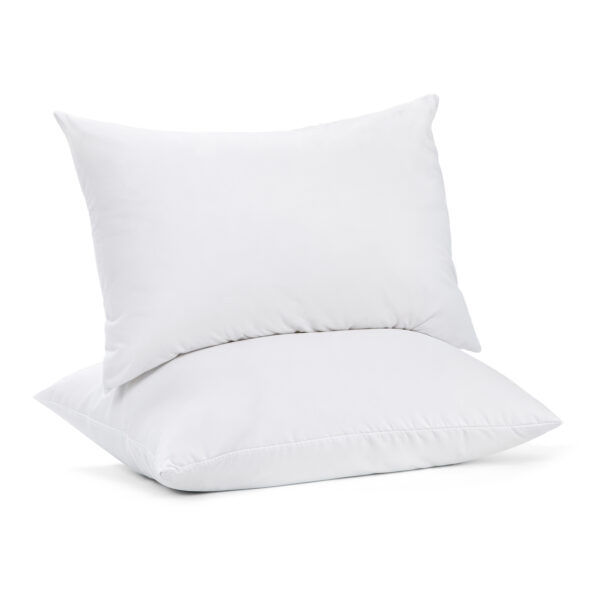 Fanno-100 Percent Cotton Pillow Cover with 800g Poly Fill   Hypoallergenic  Antibacterial  and Cooling Technology  2 PK