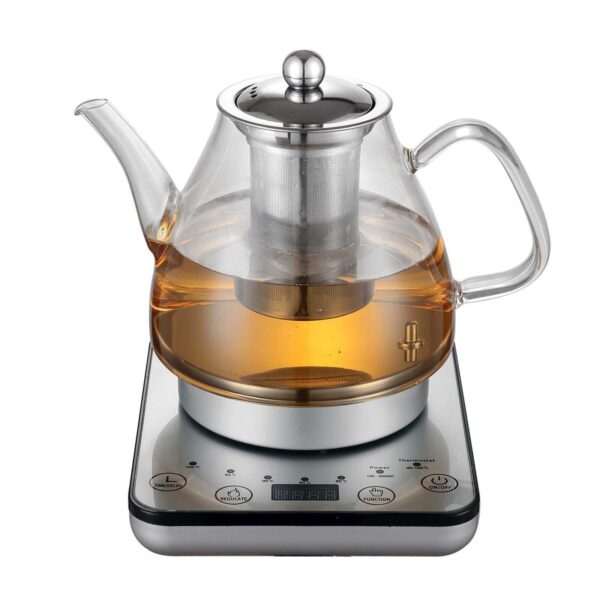 Fanno-Digital Glass Kettle with Tea Infuser 1.2L Adjustable Temperature and Keep Warm