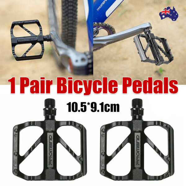 Fanno-Bicycle Pedal Set Lightweight Aluminum Alloy Anti-Slip DU Bearing for Cycling