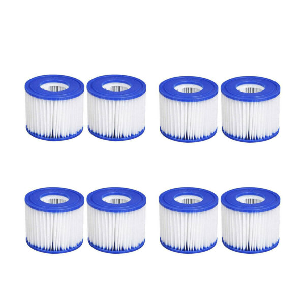 Fanno-Swimming Pool Filter Cartridge 8 Pack Compatible with Lay-Z-Spa Accessories