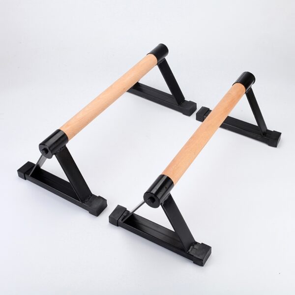 Fanno-Push-up Parallel Bar Set for Fitness Training Durable Beech Wood and Steel