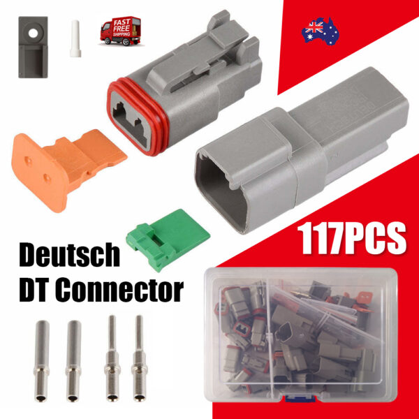 Fanno-Deutsch DT Series 117PCS 2-Way Connector Kit Waterproof Automotive Marine Use