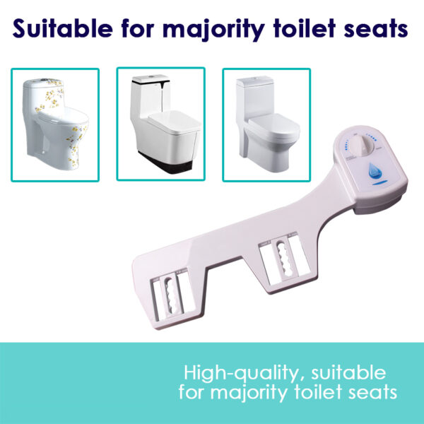 Fanno-Toilet Bidet Seat Easy Installation Hygiene Wash Adjustable Nozzle Cold Water Use