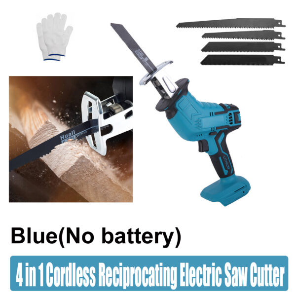 Fanno-Cordless Electric Reciprocating Saw with Blades Compatible with 18V Makita Battery