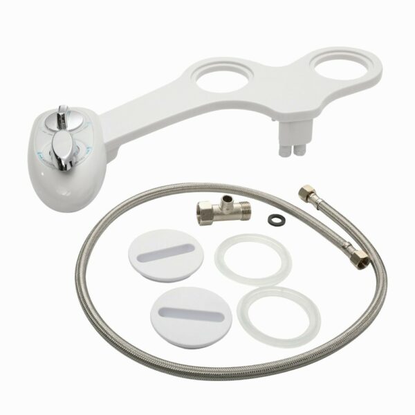 Fanno-Toilet Bidet Attachment with Dual Nozzles for Hygiene and Sanitation in Bathroom