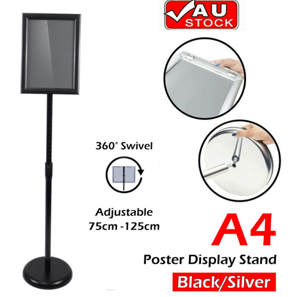 Fanno-A4 Floor Poster Stand Adjustable Height Sign Holder for Business Display