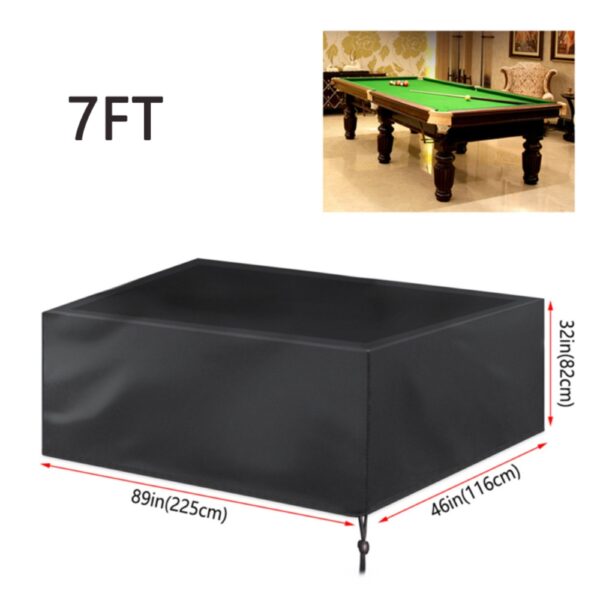 Fanno-7FT Waterproof Pool Table Cover Durable Dustproof Oxford Cloth with Storage Bag