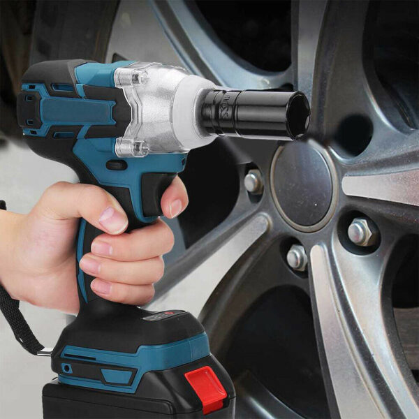 Fanno-Cordless Electric Impact Wrench Brushless Motor 36V with Large Battery and Accessories