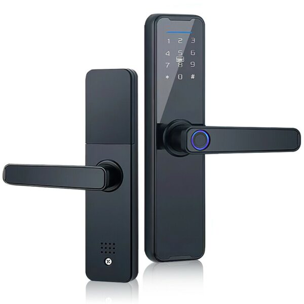 Fanno-Digital Smart Door Lock with Fingerprint App Key Card Password for Home Security