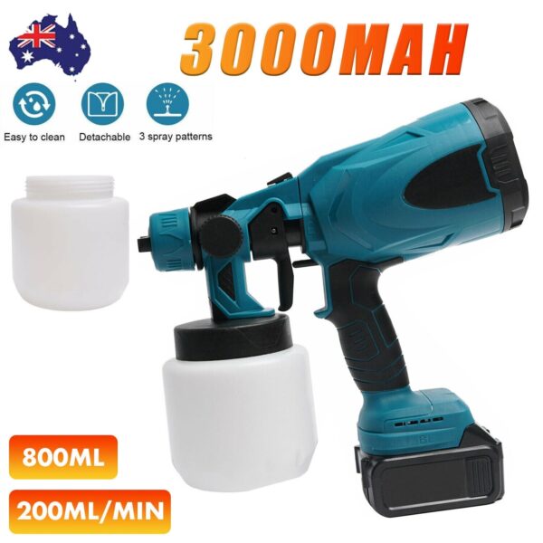 Fanno-Electric Cordless Spray Gun for Painting with 36V Battery and Multiple Nozzles