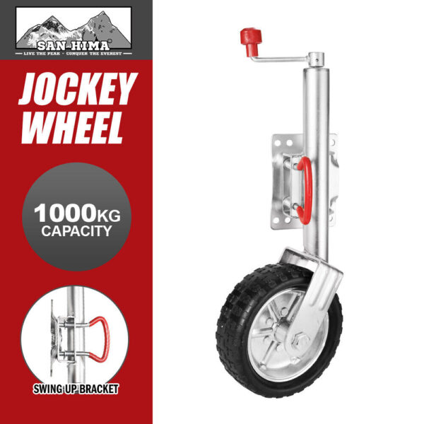 Fanno-10 Inch Trailer Jockey Wheel Swivel Swing Up 1000kg for  Boat Trailers