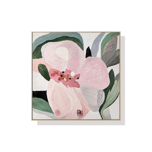 Fanno-Canvas Wall Art Floral Hand Painting  Framed Print 70x70cm Home Decor