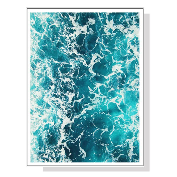 Fanno-Canvas Wall Art Blue Ocean Framed Print 70x100cm Premium Quality Home Decor