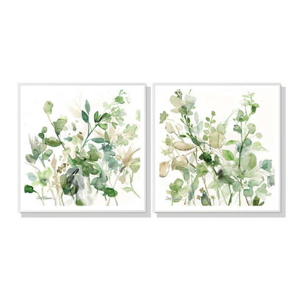 Fanno-Canvas Wall Art Sage Garden Print 40x40cm Framed Home Decor Gift Australia