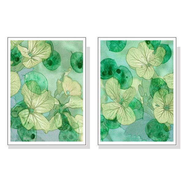 Fanno-Canvas Wall Art 90x135cm Zanzibar Gem Set with White Floating Frame