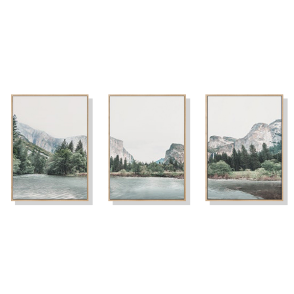 Fanno-Canvas Wall Art Yosemite Valley National Park Framed Print 50x70cm Home Decor