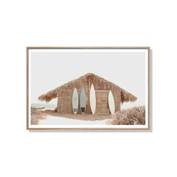 Fanno-Canvas Wall Art 50x70cm Surf Cabin Framed Print for Home Decor Australia