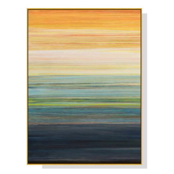 Fanno-Canvas Wall Art 50x70cm The Magic Hour Gold Frame Premium Print Home Decor