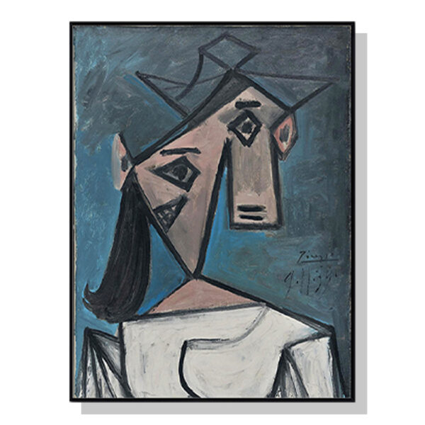 Fanno-Canvas Print Head Of A Woman By Pablo Picasso 50x70cm Framed Wall Art Decor