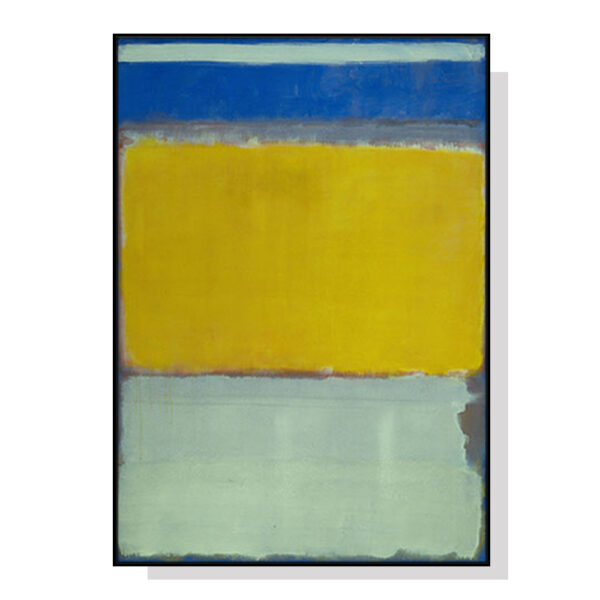 Fanno-Canvas Wall Art 50x70cm Blue Yellow Green Mark Rothko Framed Print Home Decor