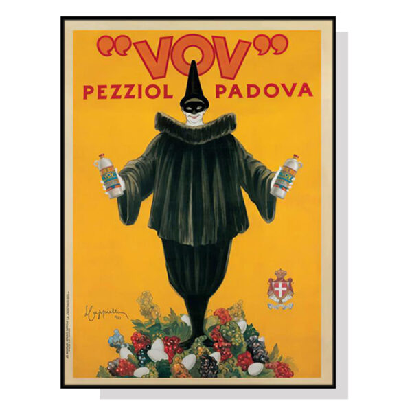 Fanno-Canvas Wall Art 40x60cm Pezziol Padova Black Frame Premium Print Home Decor