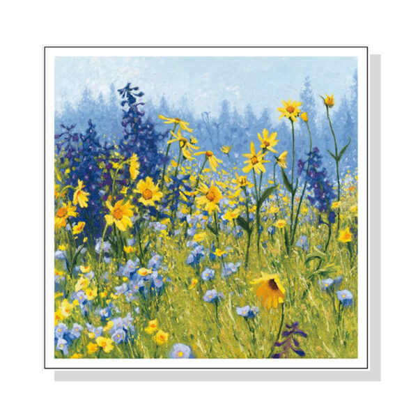 Fanno-Canvas Wall Art 40x40cm Joyful In July Framed Print for Home Decor