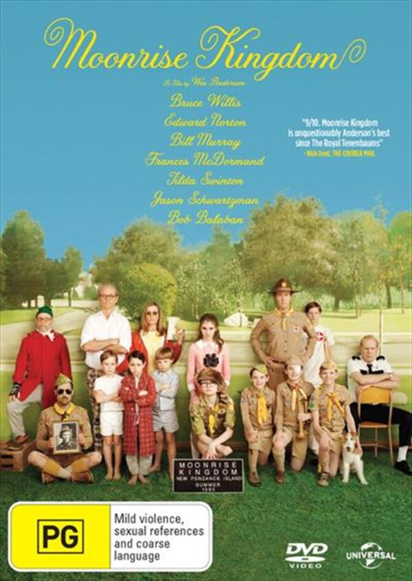 Fanno-Moonrise Kingdom DVD Movie Romantic Adventure Wes Anderson Classic Film