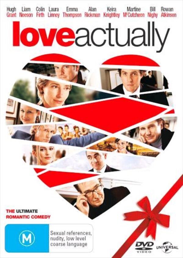 Fanno-Love Actually DVD Romantic Comedy Film with All-Star Cast and Soundtrack