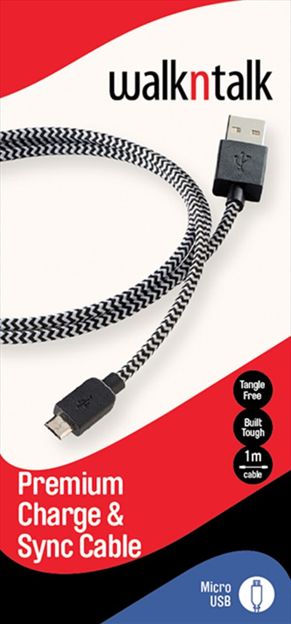 Fanno-Micro USB Charge Sync Cable Black for Fast Data Transfer and Charging