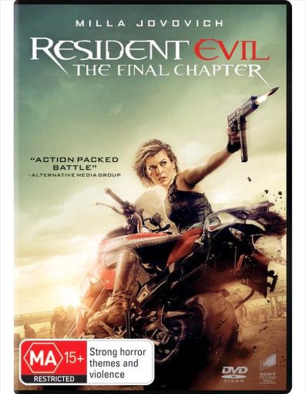 Fanno-Resident Evil The Final Chapter DVD Survival Horror Action Movie Raccoon City