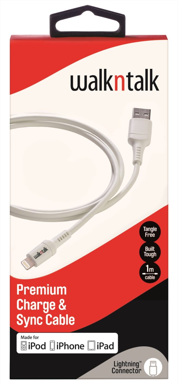 Fanno-Charge and Sync Cable White 1M Compatible with iPhone and  Devices