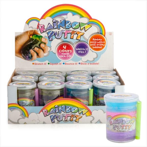 Fanno-Rainbow Putty Stress Relief Squishy Toy for Fun and Relaxation Activities